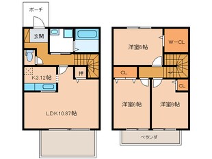 リビングタウン小森野参番館の物件間取画像